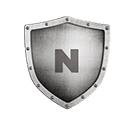 Here are a few alt tag options, all under 8 words: * **Option 1 (most concise):** Shield with N, protection * **Option 2 (slightly more descriptive):** Metal shield, letter N, security * **Option 3 (focus on brand):** N-branded security shield Choose the option that best fits the context of where the image is used.